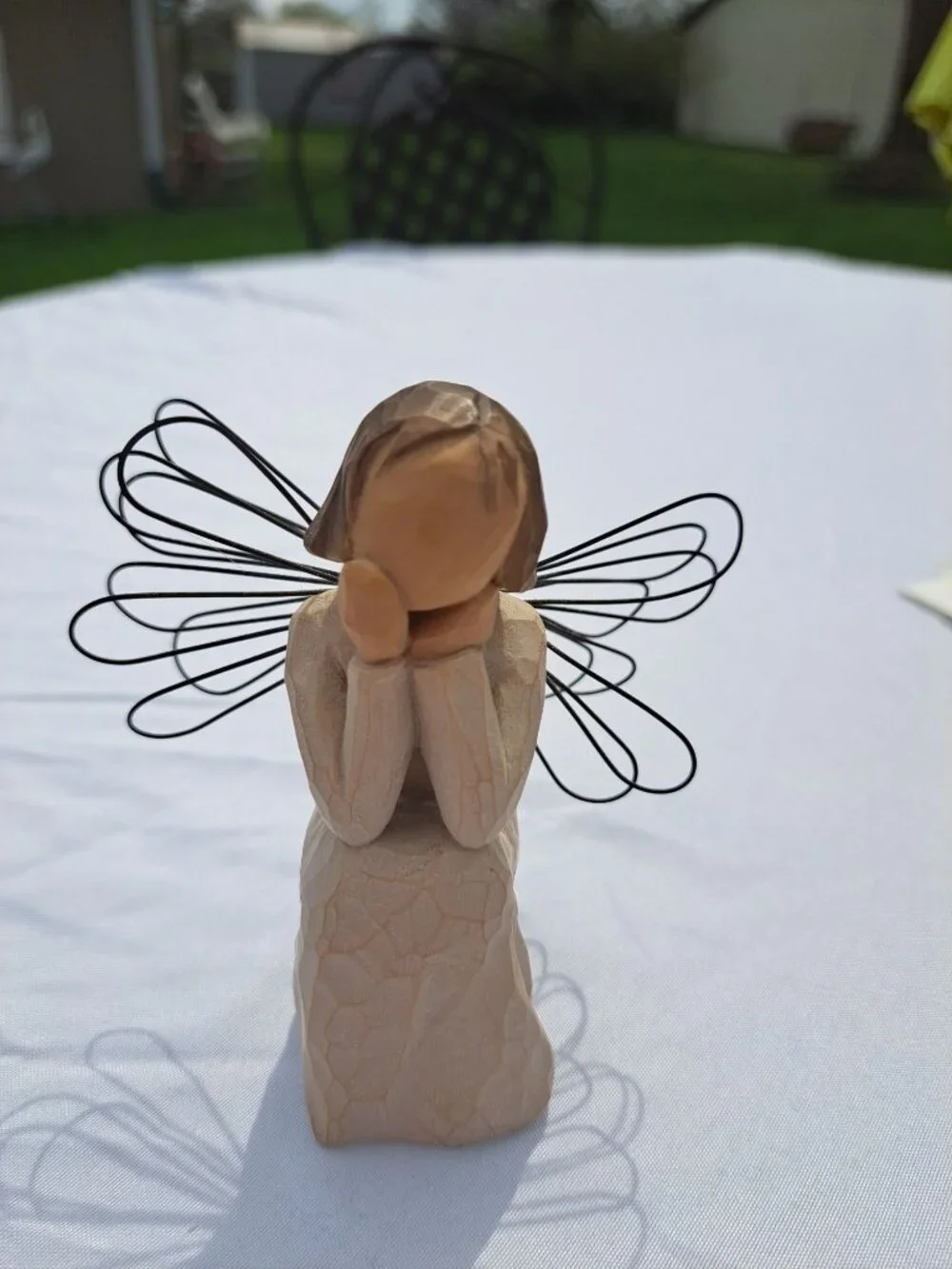 Willow Tree Angel Of Caring Figurine Susan Lordi Box Demdaco Hand-Painted Resin - Picture 2 of 10